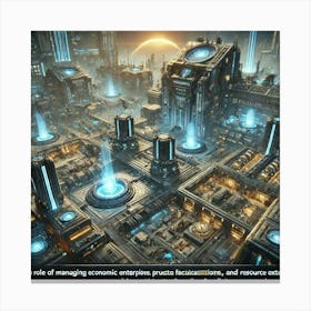 A Detailed Futuristic Scene Showcasing The Asteria Converted 1 Canvas Print