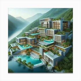 Chinese Resort Canvas Print