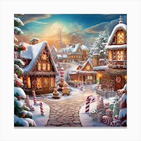 Christmas Village 14 Canvas Print