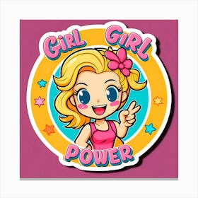 Girl Girl Power Canvas Print