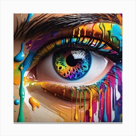 Colorful Eye 7 Canvas Print