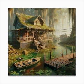 House In The Woods 9 Canvas Print
