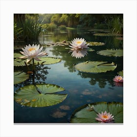 Water Lilies 8 Canvas Print