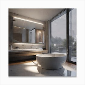 Modern Bathroom Canvas Print