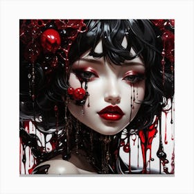 Bloody Girl Canvas Print