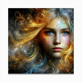 Psychedelic Girl Canvas Print