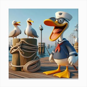 Laughing Duck 1 Canvas Print
