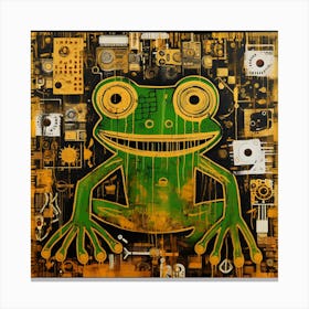 Frog genius Canvas Print