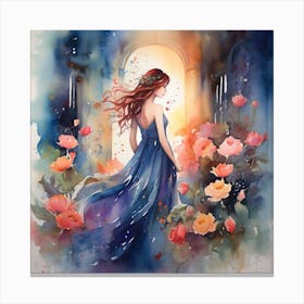 Mystical Beauty in One Simple Gesture Canvas Print