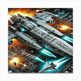 Helios Class Destroyer Iron Commonwealth Canvas Print