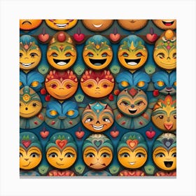 Emojis 2 Canvas Print