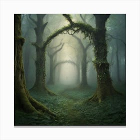 Forest art print Canvas Print