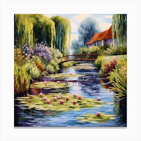 Canvas Serenade: Monet's Garden Bliss Canvas Print