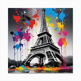 Paris Eiffel Tower 10 Canvas Print