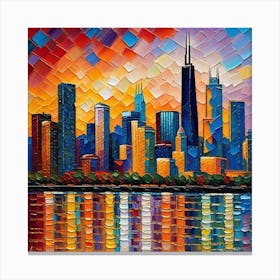 Skyline Reimagened 3 Canvas Print