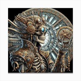 Steampunk Skeleton 3 Canvas Print