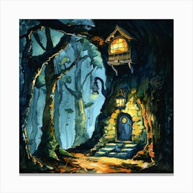 Fairy House In The Forest 1 Canvas Print