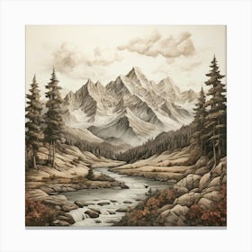 Mountain Landscape 6 Canvas Print