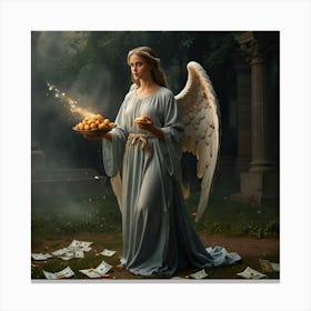 Angel Of Money Canvas Print