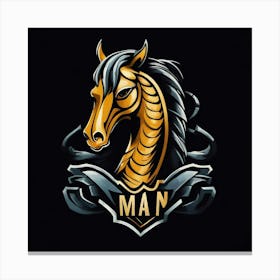 Man Logo Canvas Print