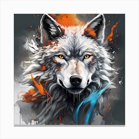 Wolf Painting Canvas Print