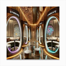 Syndicate Pods For Vip Diners Canvas Print