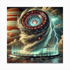 A Sci Fi Depiction Of The Hurricane Engine 1 Canvas Print