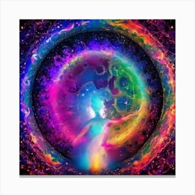 Cosmic Currents House Galaxy Canvas Print