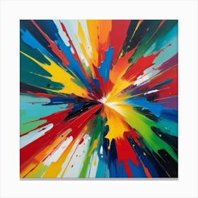 Burst Paintings Art Print Canvas Print