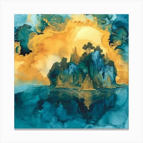 Island In The Sky Canvas Print