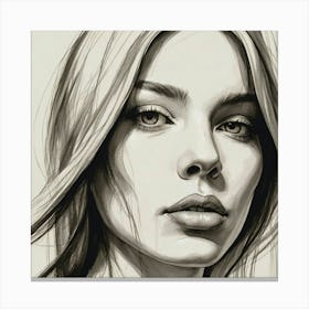 Portrait Of A Woman 7 Canvas Print