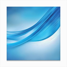 Abstract Blue Waves Background Canvas Print