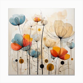 Abstract Floral Painting 3 Canvas Print