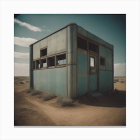 Abandoned Building In The Desert Canvas Print