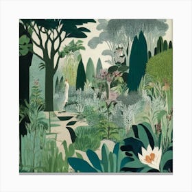 Tropical Garden Canvas Print