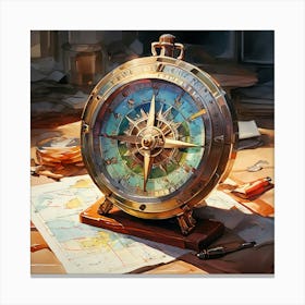 Compass 10 Canvas Print