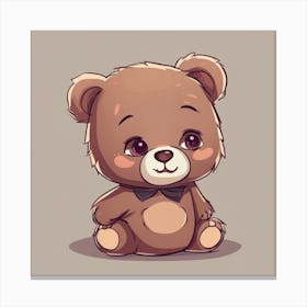 Cute Teddy Bear Canvas Print