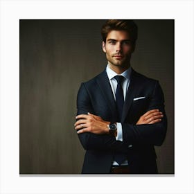 Businessman In Suit Canvas Print