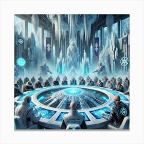 Frozen Assembly Legislative Body Canvas Print