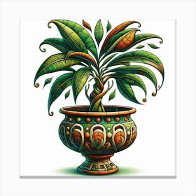 Plant In A Pot Canvas Print