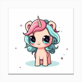 Cute Unicorn 741 Canvas Print