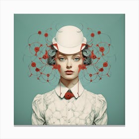 Woman In A Hat Canvas Print