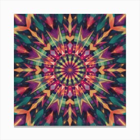 Abstract Abstract Psychedelic Mandala Canvas Print