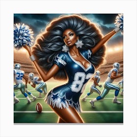 Cowboy Cheerleader4 Canvas Print