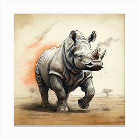 Rhinoceros 2 Canvas Print