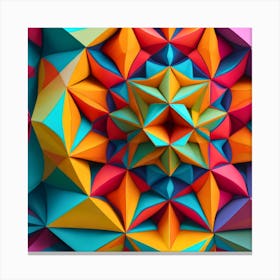 Geometric Abstract Art Canvas Print