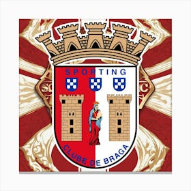 S.C. Braga Logo Wall Art 16 Canvas Print