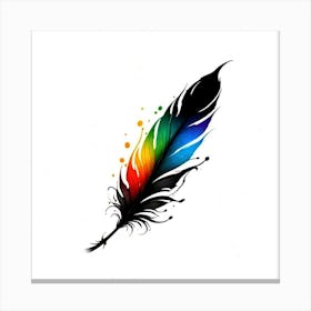 Feather Tattoo 12 Canvas Print