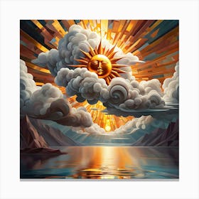 Golden Sun 20 Canvas Print