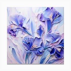 Blue Flowers 15 Canvas Print